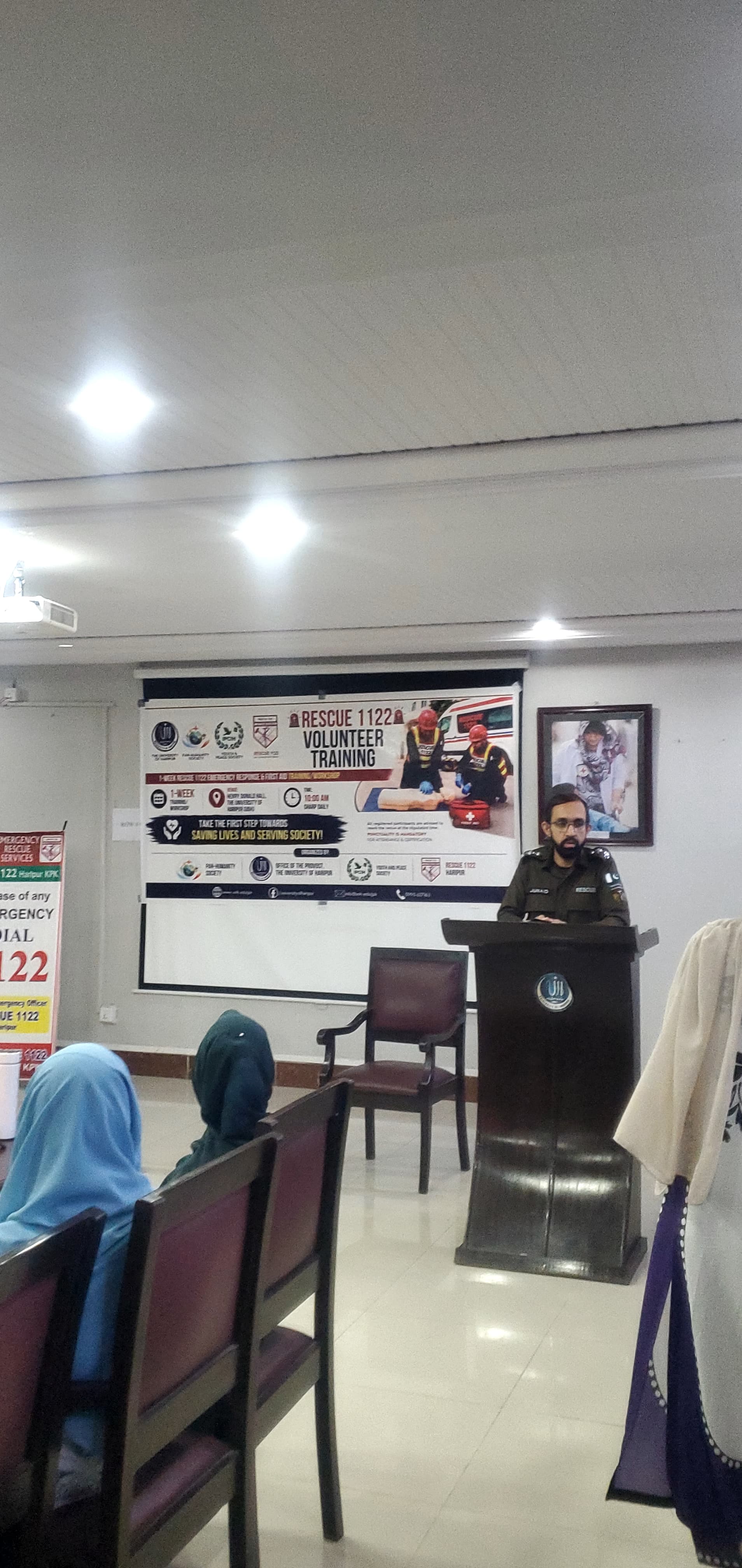 Day 2 Training Session with Rescue 1122 Team at The University Of Haripur.